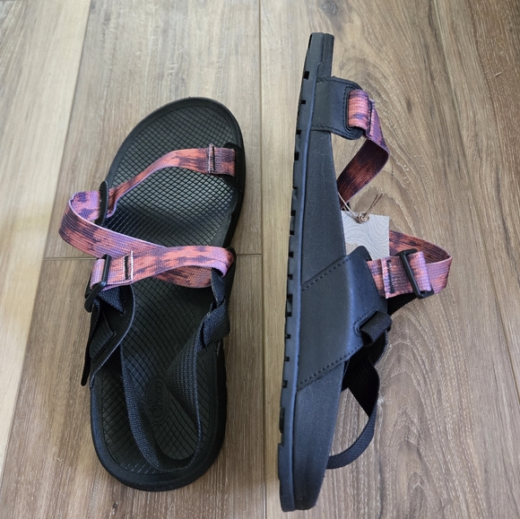Chaco Other - NWOB Chaco Men’s Lowdown Sandal in Faded Sparrow Size 13 Black And Salmon